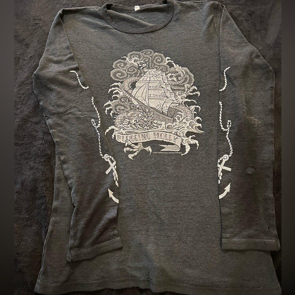 Vintage distressed flogging Molly long sleeve